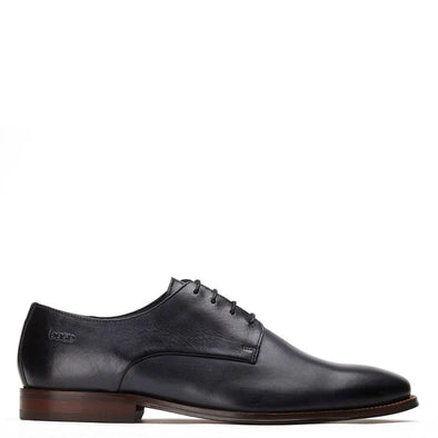 BASE LONDON Marley Leather Shoes Washed Navy