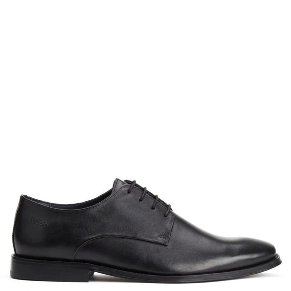 BASE LONDON Marley Leather Shoes Waxy Black