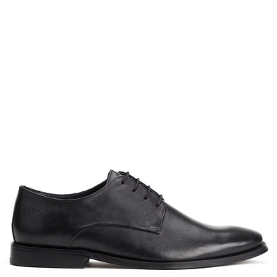 BASE LONDON Marley Leather Shoes Waxy Black