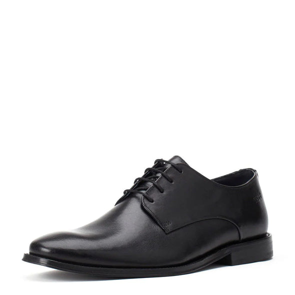 BASE LONDON Marley Leather Shoes Waxy Black