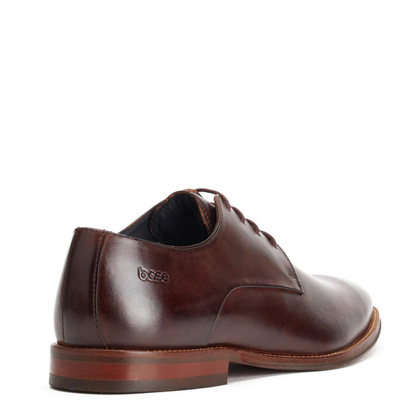 BASE LONDON Marley Leather Shoes Washed Brown