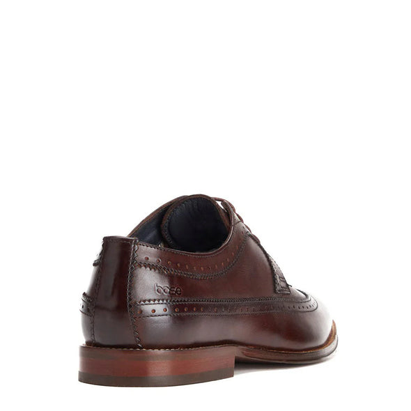 BASE LONDON Havisham Leather Shoes Washed Brown