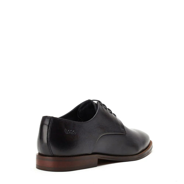 BASE LONDON Marley Leather Shoes Washed Navy