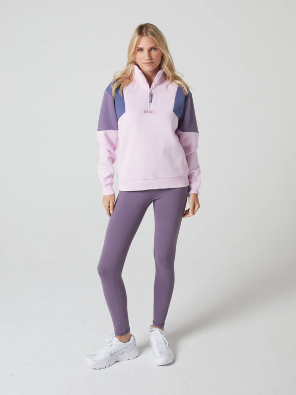 DIESEL Golda Half Zip Pink Quartz