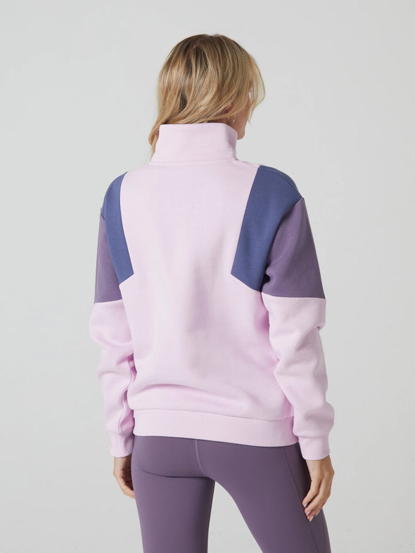 DIESEL Golda Half Zip Pink Quartz