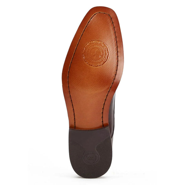 BASE LONDON Marley Leather Shoes Washed Brown