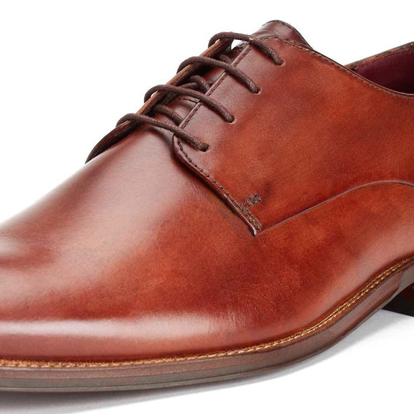 BASE LONDON Marley Leather Shoes Washed Tan