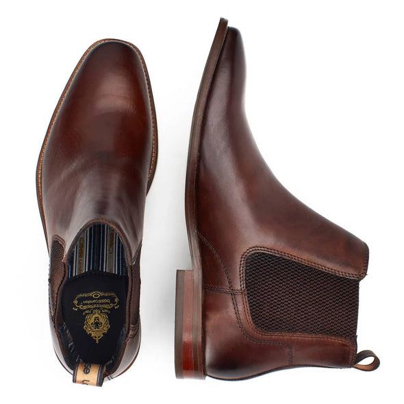BASE LONDON Sikes Chelsea Boot Washed Brown