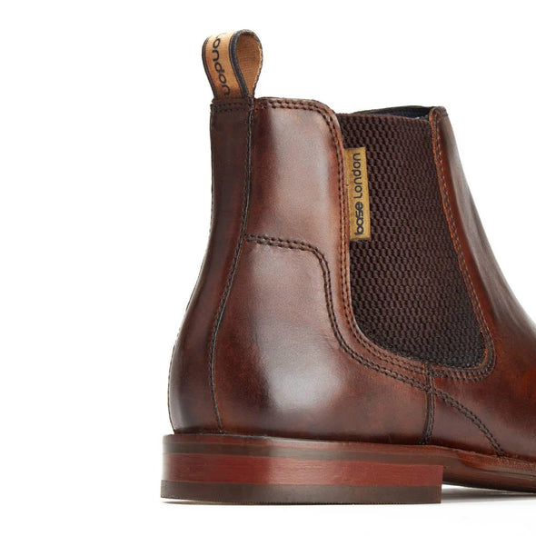 BASE LONDON Sikes Chelsea Boot Washed Brown