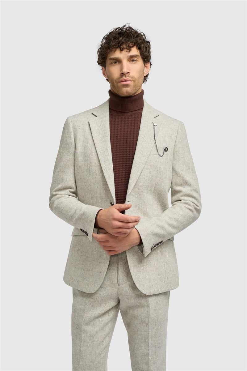 Cavani Thomas Pearl Grey Blazer - view 1