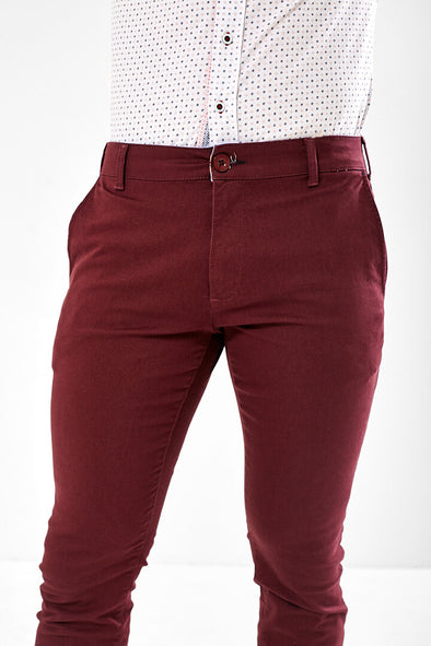 SCOTT&WADE Sprint Chino Burgundy