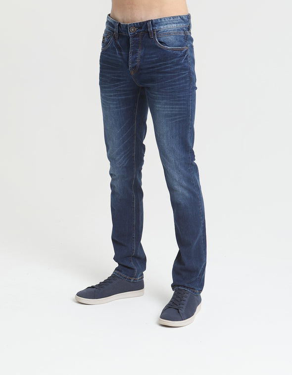 DIESEL Holden Tapered Fit Blue Wash Denim