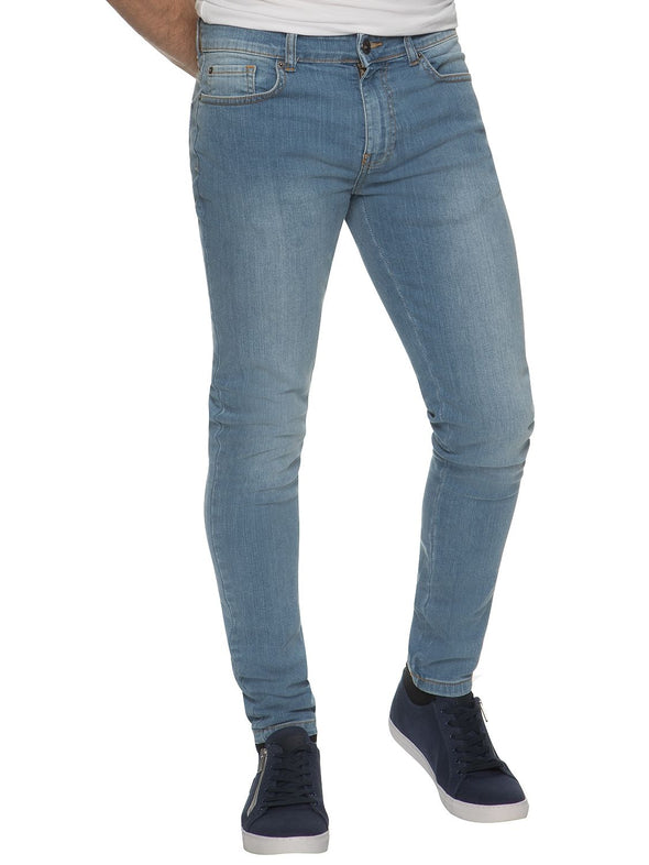 ENZO Super Skinny Light Wash Denim