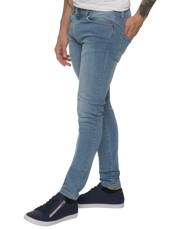 ENZO Super Skinny Light Wash Denim