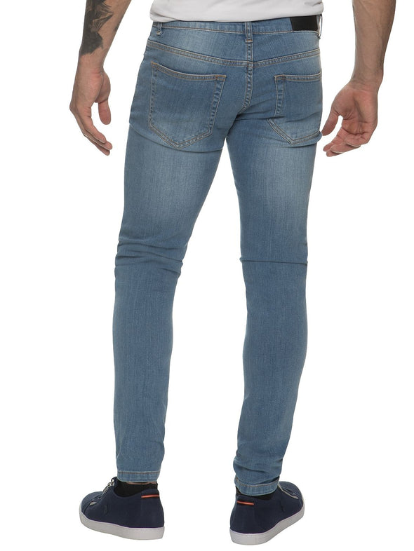 ENZO Super Skinny Light Wash Denim