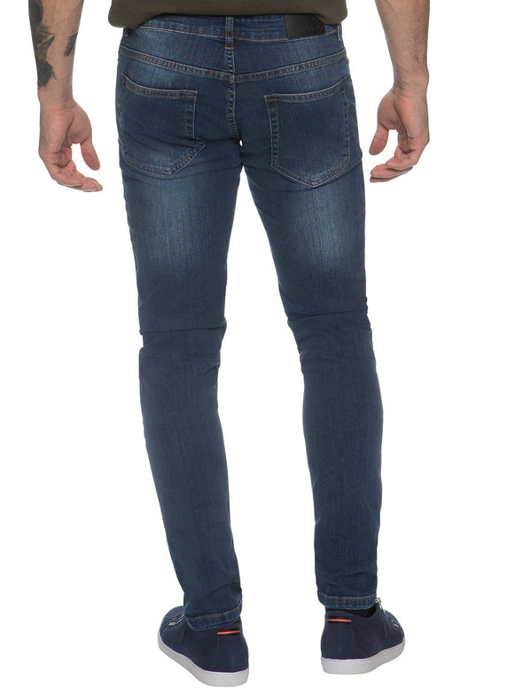 ENZO Super Skinny Mid Wash Denim